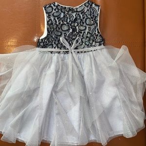 Beautiful black/silver dress for the holidays